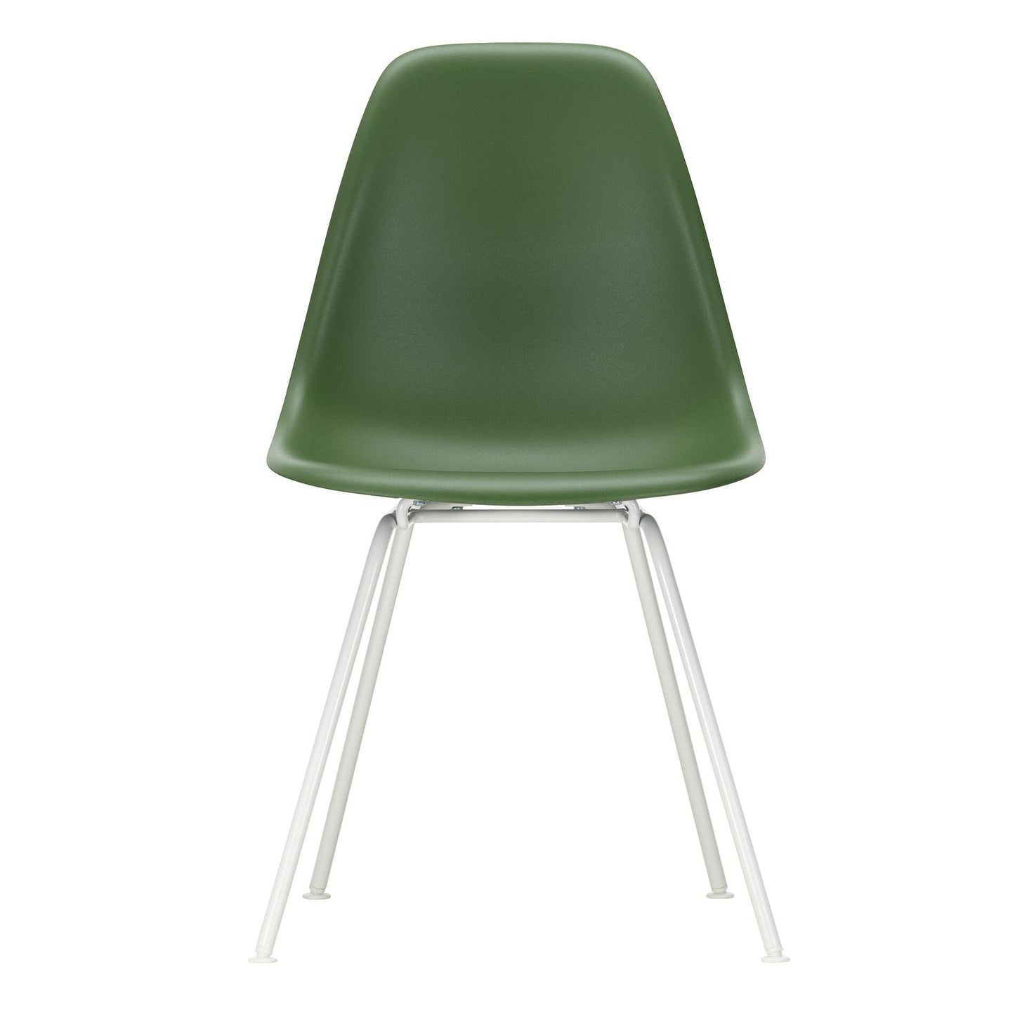 Eames Plastic Side Chair DSX RE Gestell weiß Schwarz