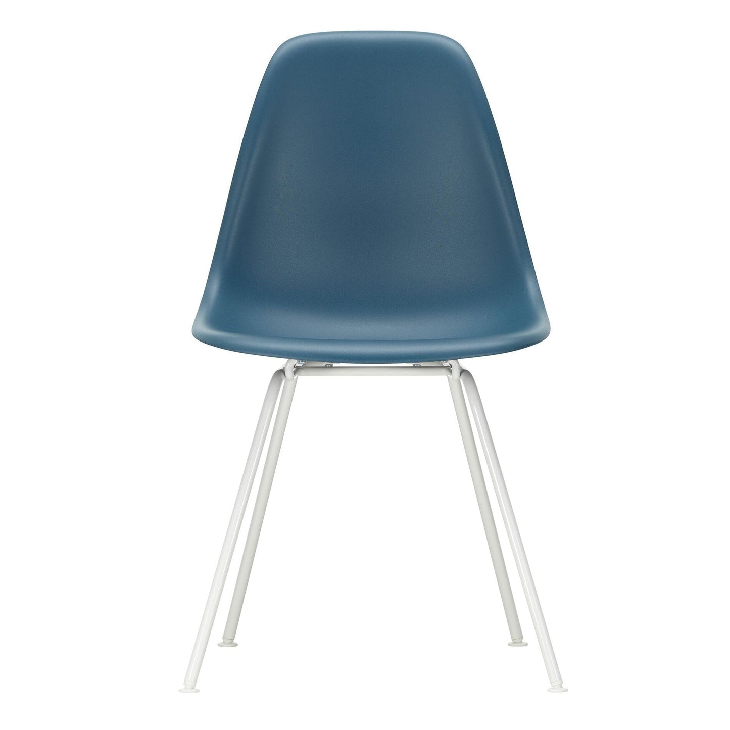 Eames Plastic Side Chair DSX RE Gestell weiß Schwarz