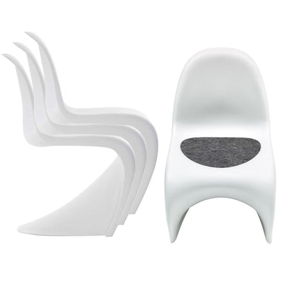 Panton Chair Aktionsset 4er-Set Weiß