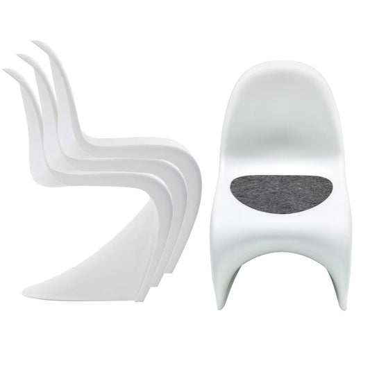Panton Chair Aktionsset 4er-Set Weiß