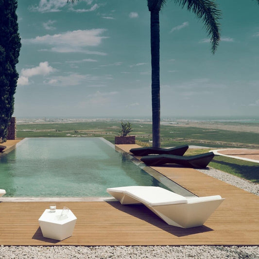 Faz Outdoor Couchtisch Weiß