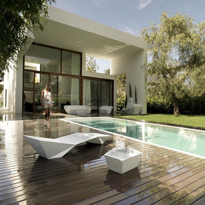 Faz Outdoor Couchtisch Weiß