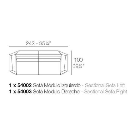 Faz Outdoor Zweisitzersofa Weiß