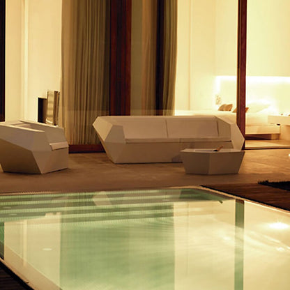 Faz Outdoor Zweisitzersofa Weiß