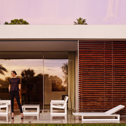 Frame Sonnenliege Weiß