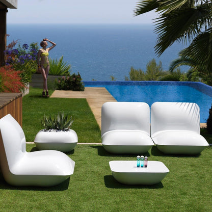 Pillow Gartenbeistelltisch Weiß