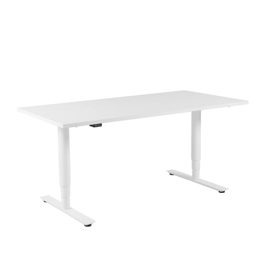 W-Life E-Table Schreibtisch höhenverstellbar 160x80cm Weiß