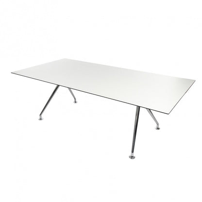 W-Table Konferenztisch rechteckig Weiß