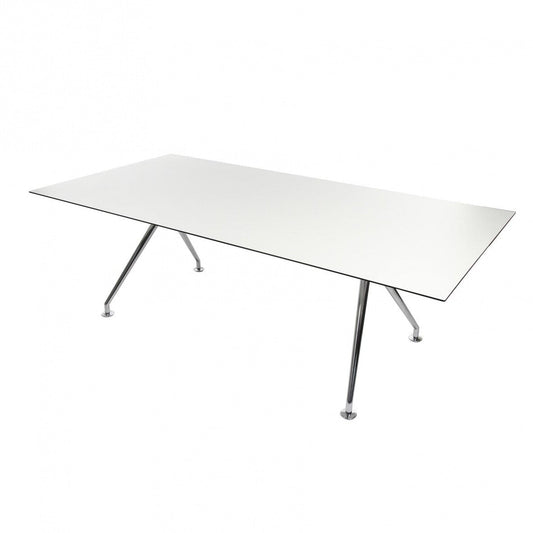 W-Table Konferenztisch rechteckig Weiß