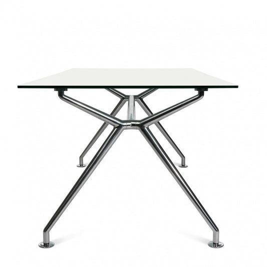 W-Table Konferenztisch rechteckig Weiß