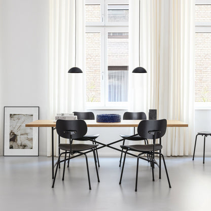 Eiermann Stuhl SE 68 Gestell Schwarz Schwarz