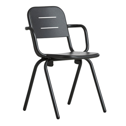 Ray Gartenarmlehnstuhl Schwarz