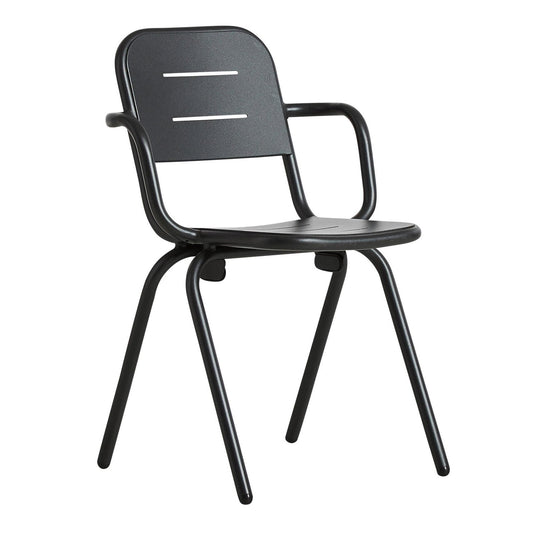 Ray Gartenarmlehnstuhl Schwarz