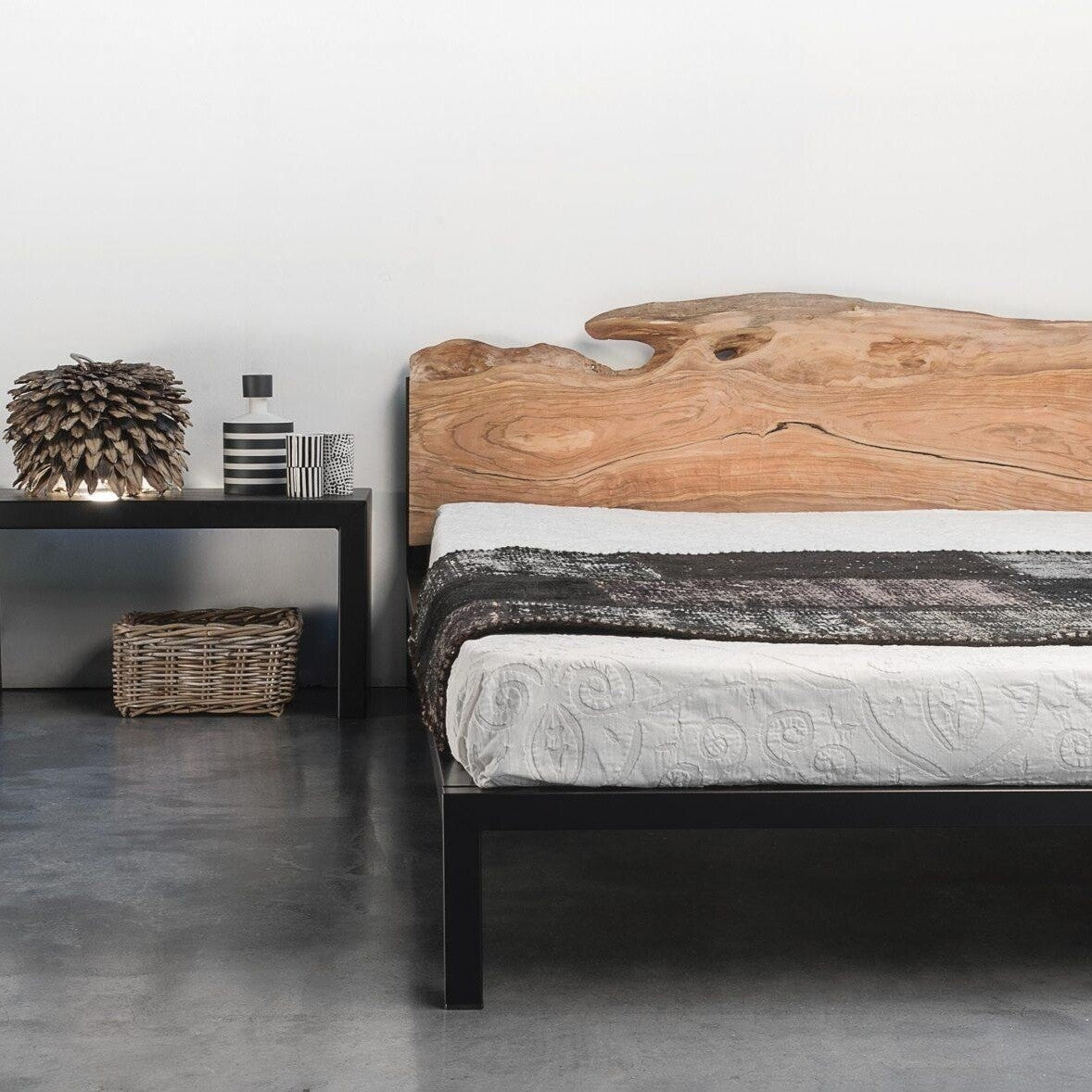 Old Times Doppelbett Schwarz