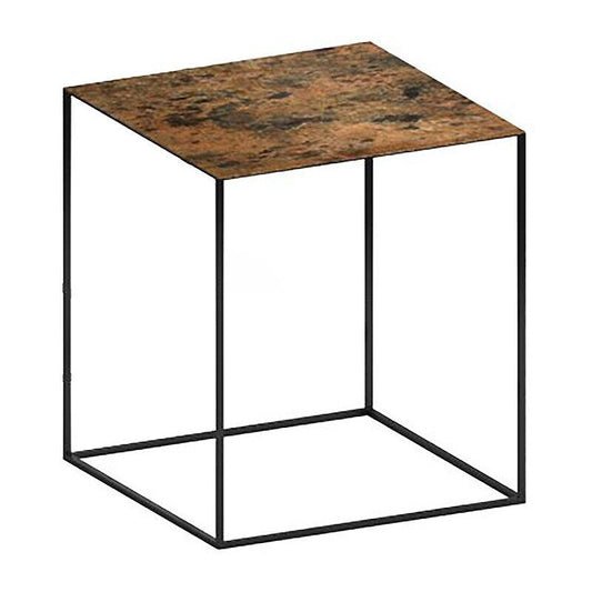 Slim Irony Art Beistelltisch 41x41x46cm Schwarz