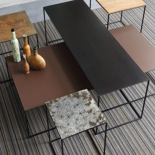 Slim Irony Art Beistelltisch 41x41x64cm Schwarz