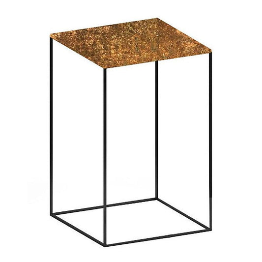 Slim Irony Art Beistelltisch 41x41x64cm Schwarz
