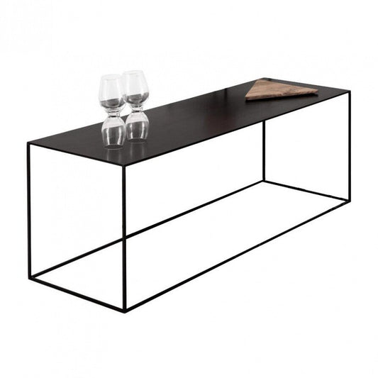Slim Irony Beistelltisch 124x41x46cm Schwarz