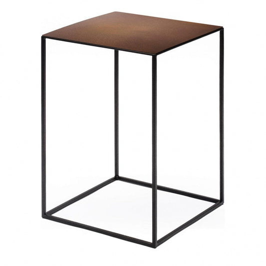 Slim Irony Beistelltisch 31x31cm Schwarz