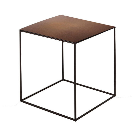 Slim Irony Beistelltisch 31x31cm Schwarz