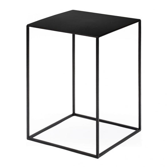 Slim Irony Beistelltisch 41x41cm Schwarz