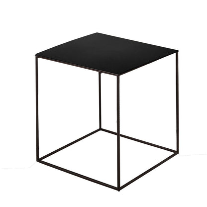 Slim Irony Beistelltisch 41x41cm Schwarz