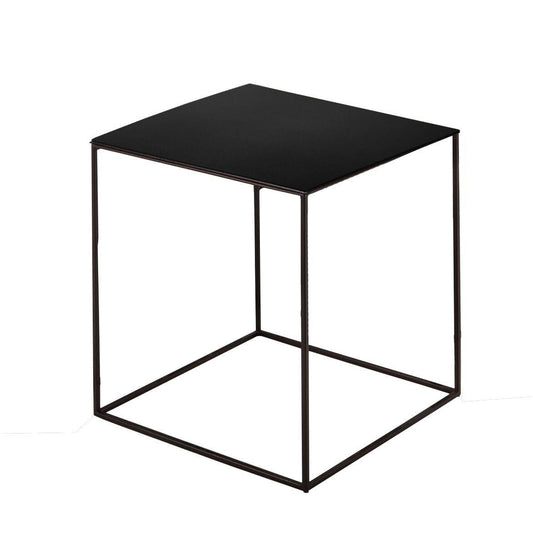 Slim Irony Beistelltisch 41x41cm Schwarz