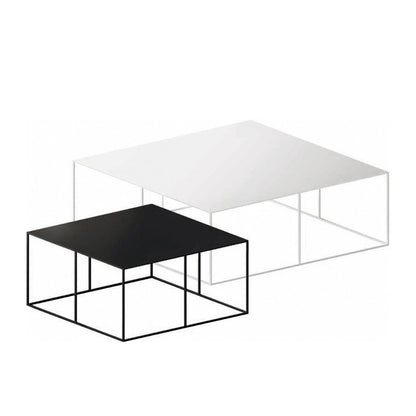Slim Irony Beistelltisch 70x70x34cm Schwarz