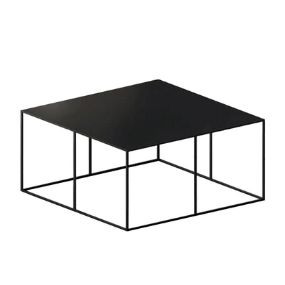 Slim Irony Beistelltisch 70x70x34cm Schwarz