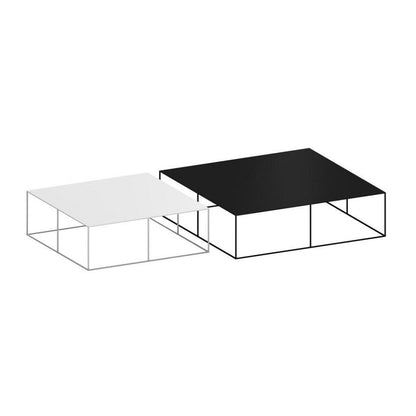 Slim Irony Couchtisch 124x124cm Schwarz