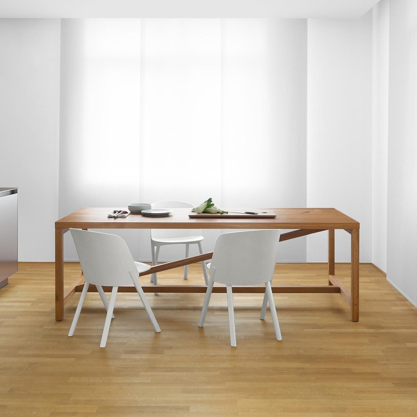 e15 TA21 Platz Esstisch H 75cm Natur