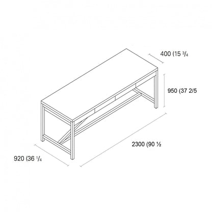 e15 TA21 Platz Esstisch H 95cm