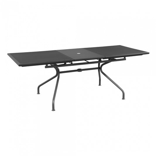 Athena Gartentisch ausziehbar 160x90cm Schwarz