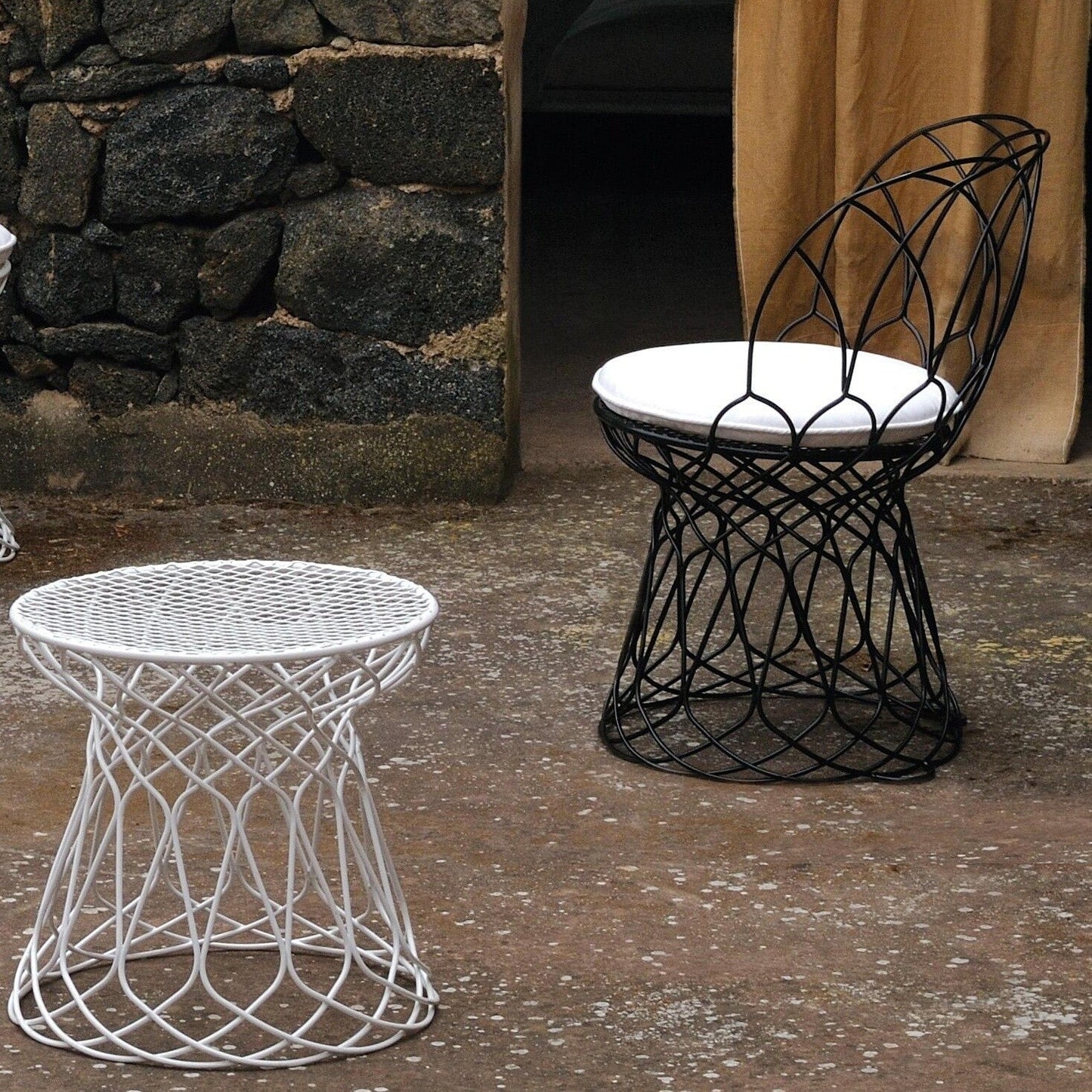 Re-Trouvé Gartensessel Schwarz