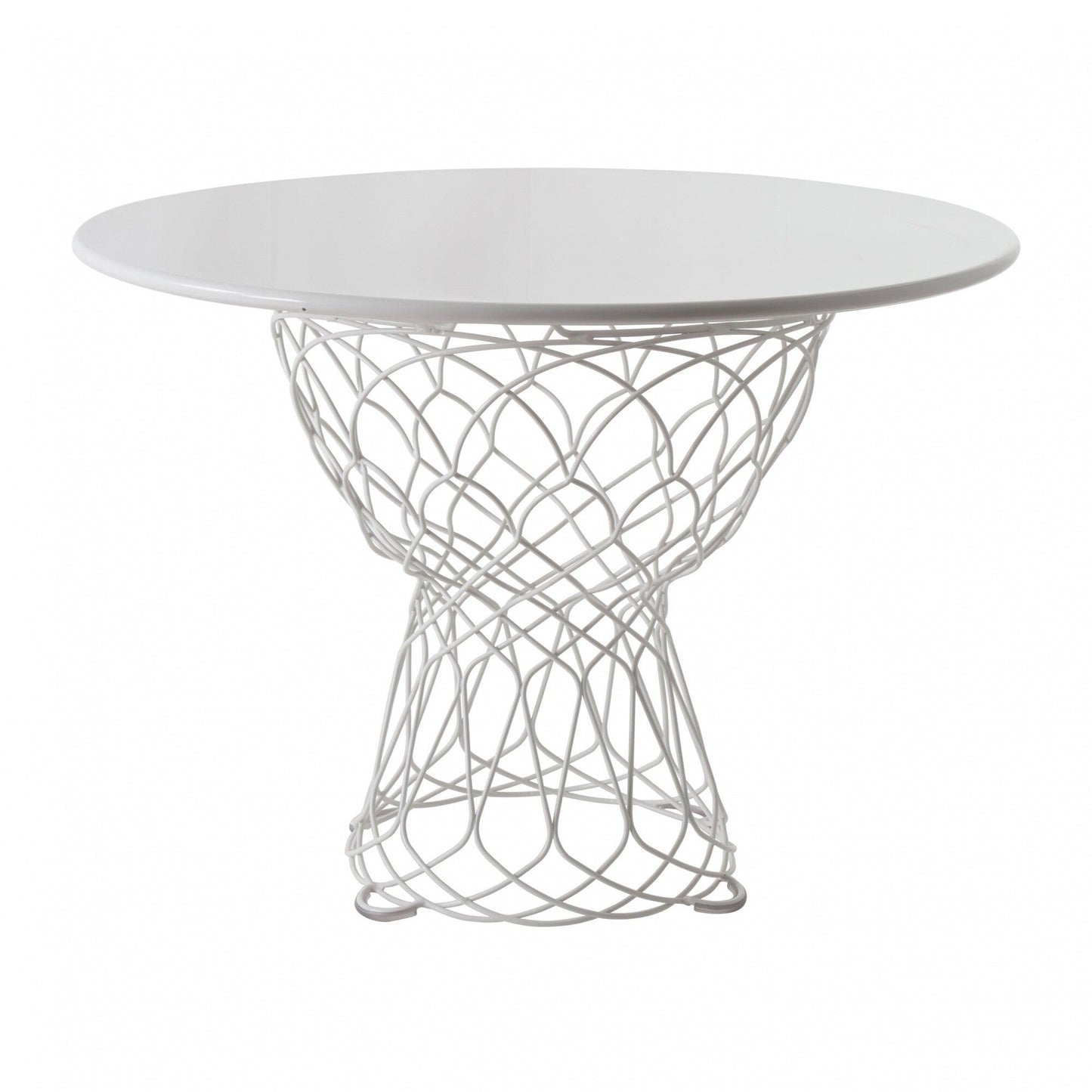 Re-Trouvé Gartentisch Ø105cm Weiß