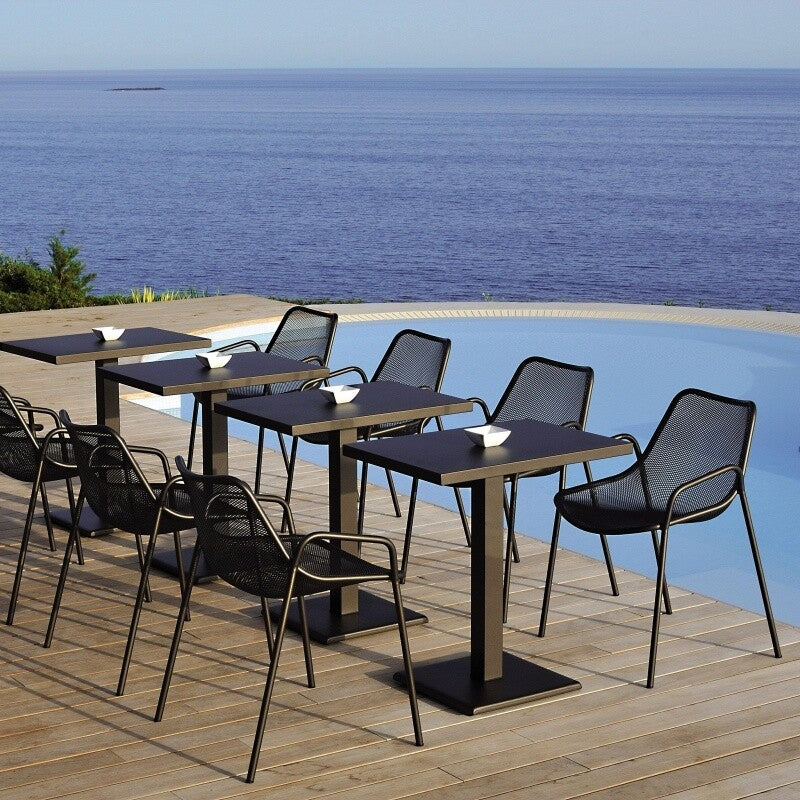 Round Gartenarmlehnstuhl