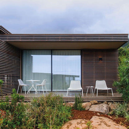 Round Gartenstuhl Schwarz