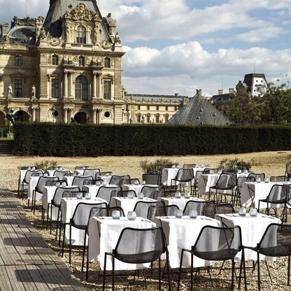 Round Gartenstuhl Schwarz