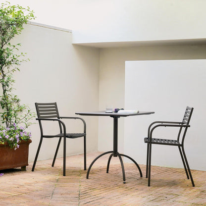 Segno Gartenarmlehnstuhl Schwarz