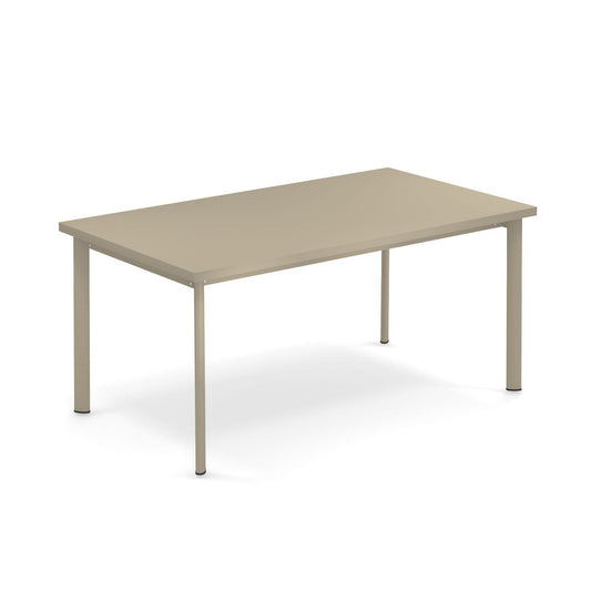 Star Gartentisch rechteckig 160x90cm Taupe