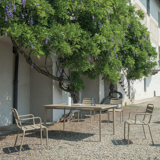 Star Gartentisch rechteckig 160x90cm Taupe