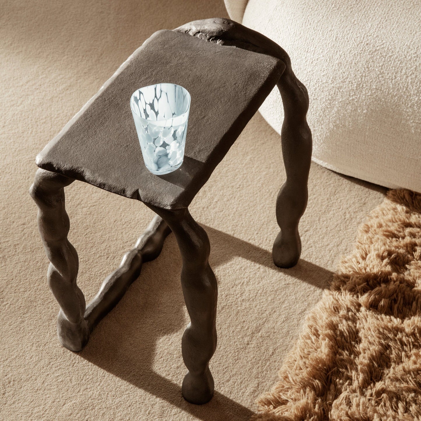 Rotben Hocker/Beistelltisch Schwarz