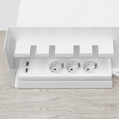 PS04 Sekretär 100x63x91,5cm Gestell Eiche Weiß