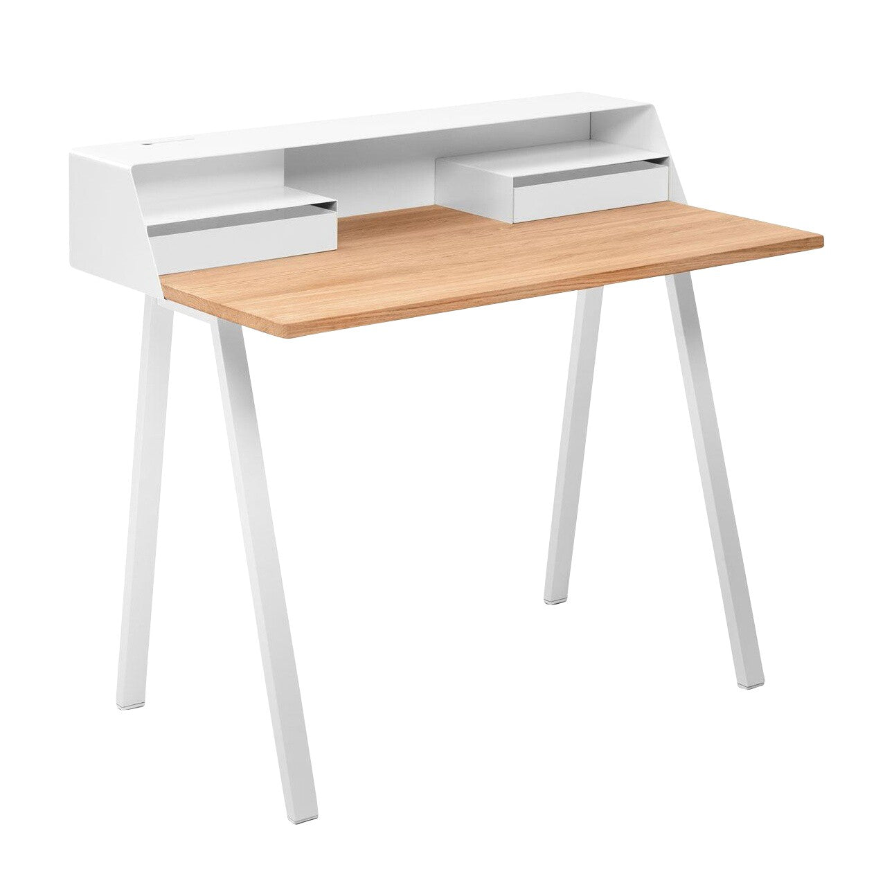 PS04 Sekretär 100x63x91,5cm Gestell Stahl Weiß