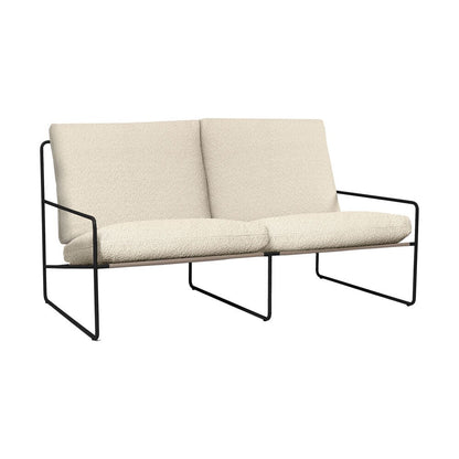 Desert Outdoor 2-Sitzer Sofa Stoff Bouclé Schwarz