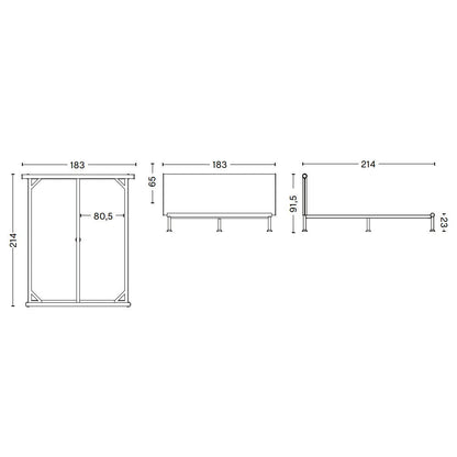 Tamoto Bett 160x200cm Anthrazit