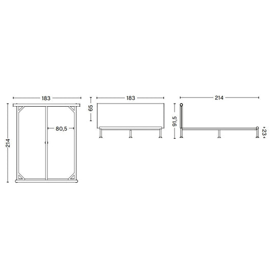 Tamoto Bett 160x200cm Anthrazit