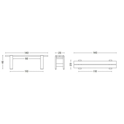 Weekday Gartenbank 140cm