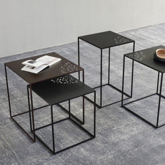 Slim Charme Beistelltisch Schwarz