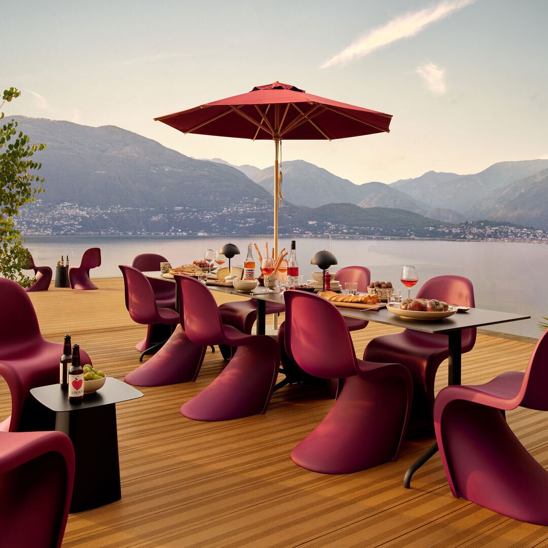 Panton Chair Neue Maße Schwarz